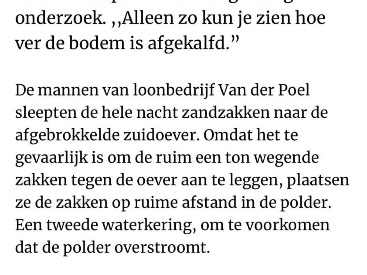 Tijdelijke nooddijk geplaatst in Valkenburg