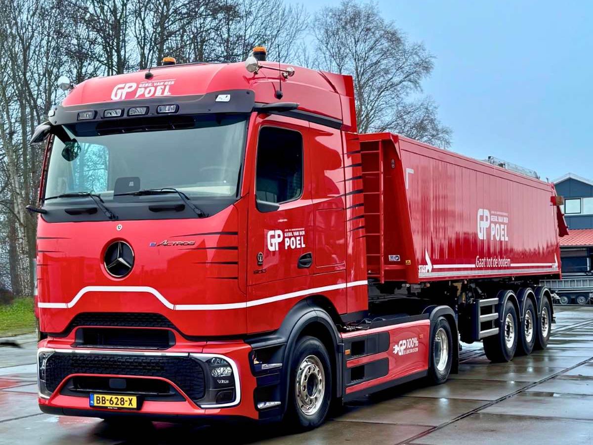 Nieuwe elektrische Mercedes-Benz eActros 600 in gebruik